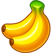Yellow banana game icon