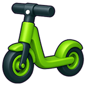 Green scooter prize icon