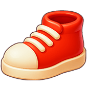 Red sneaker prize icon