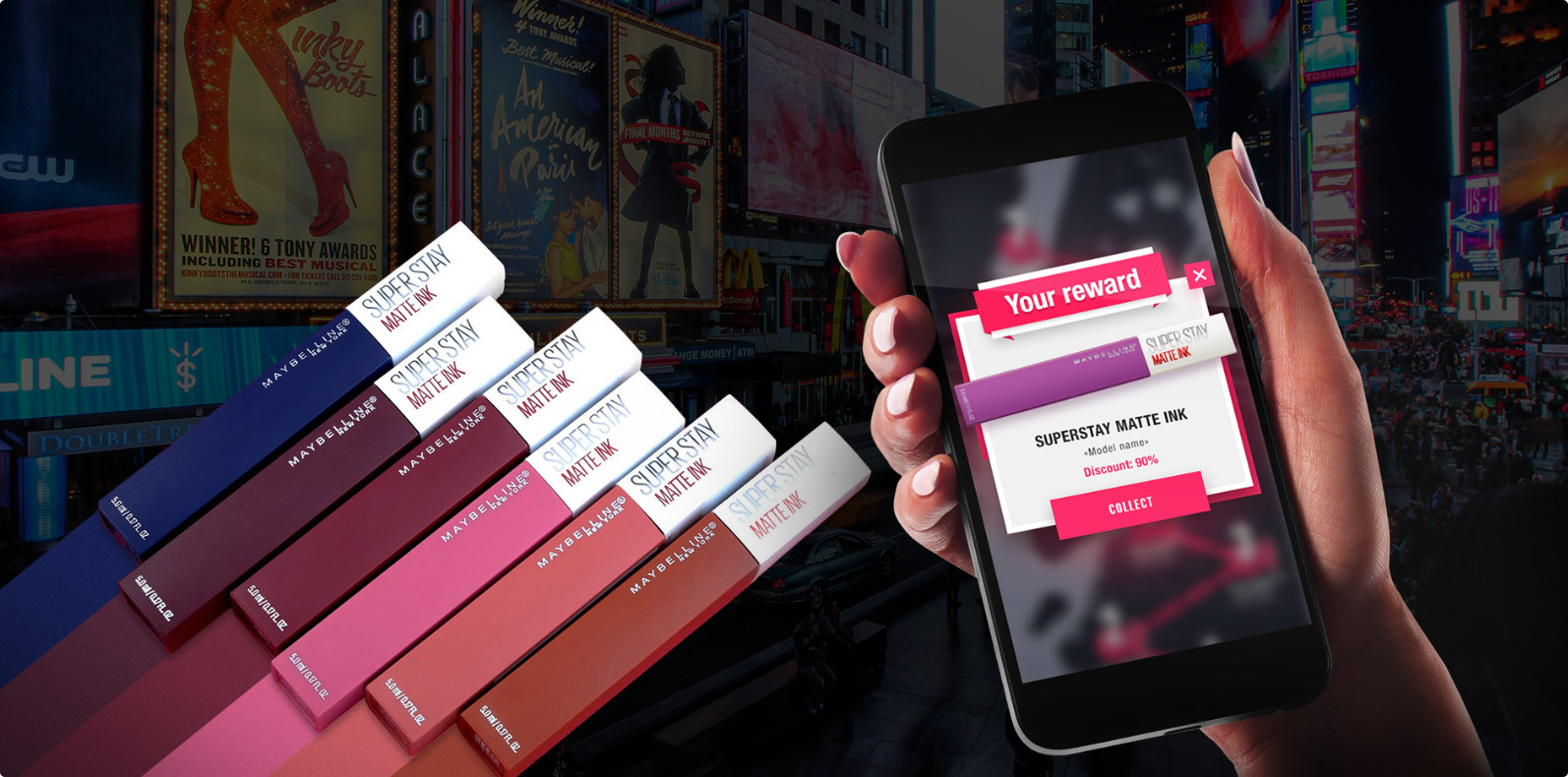 Match the Ink web-based game for Maybelline New York