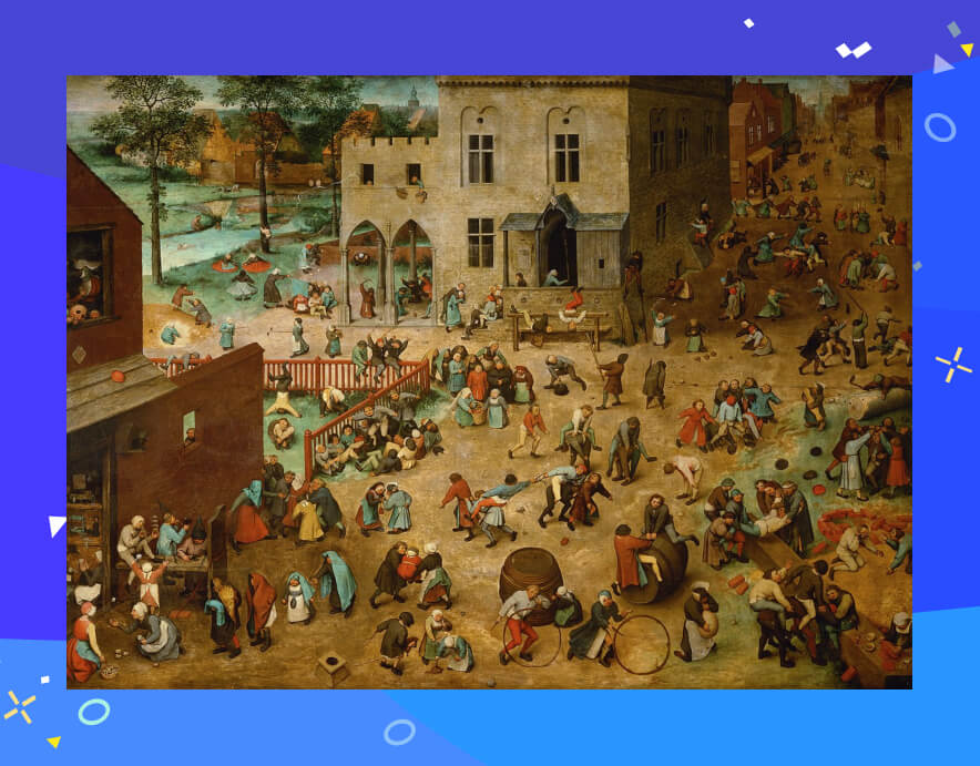 Children’s Games (1560) by Pieter Bruegel the Elder