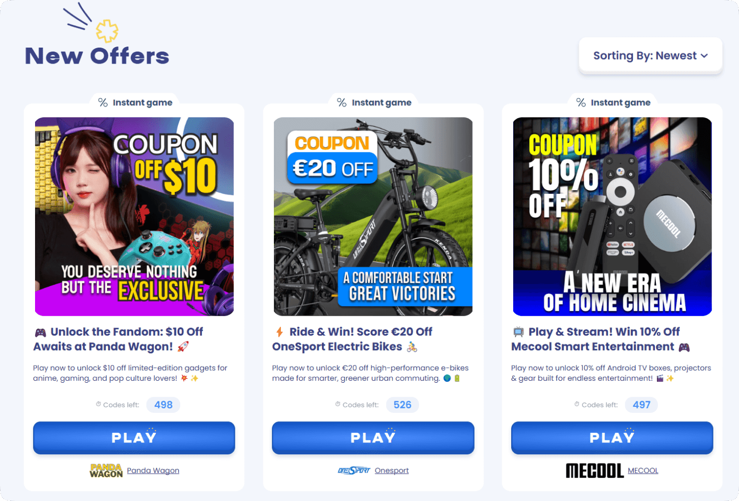 Digital Coupons Examples published on Winday Club