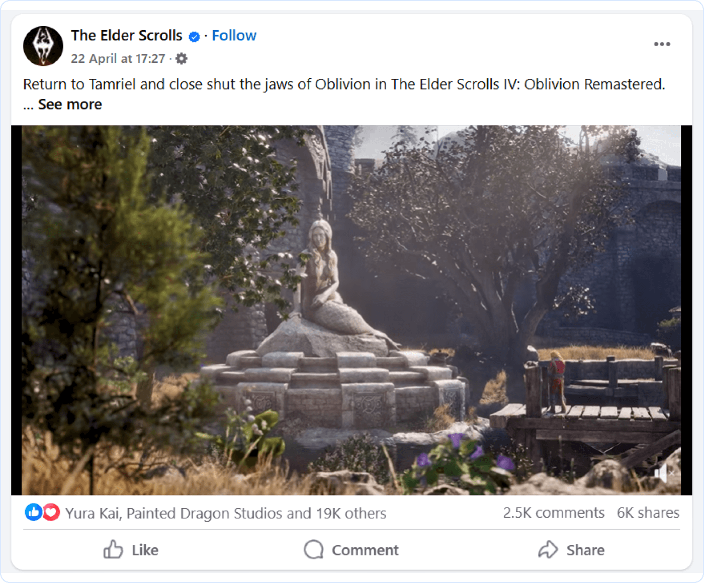 Bethesda's The Elder Scrolls Oblivion Remastered