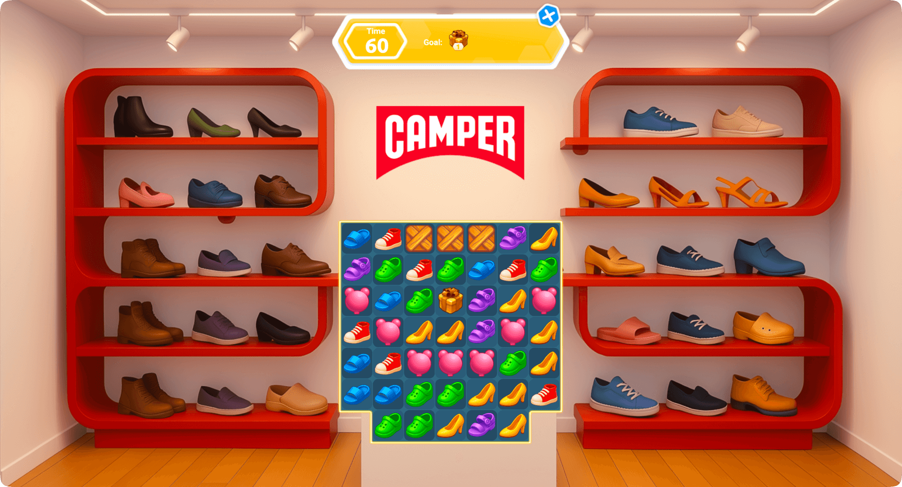 Instant game on Winday for Camper shoes store