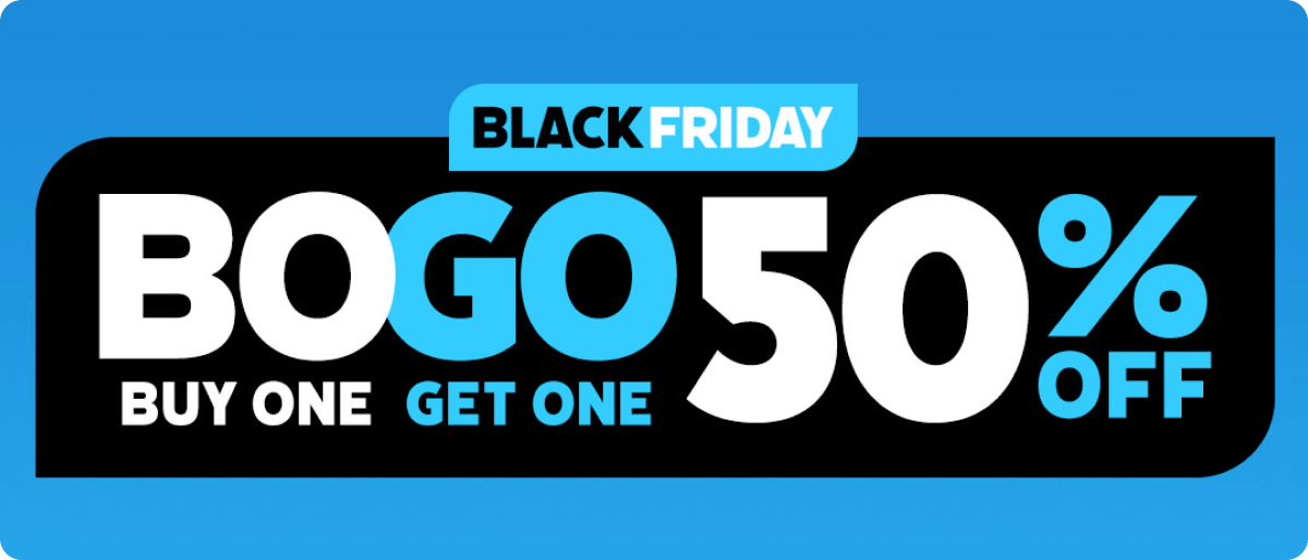 BOGO (50% OFF) Offer on Black Friday