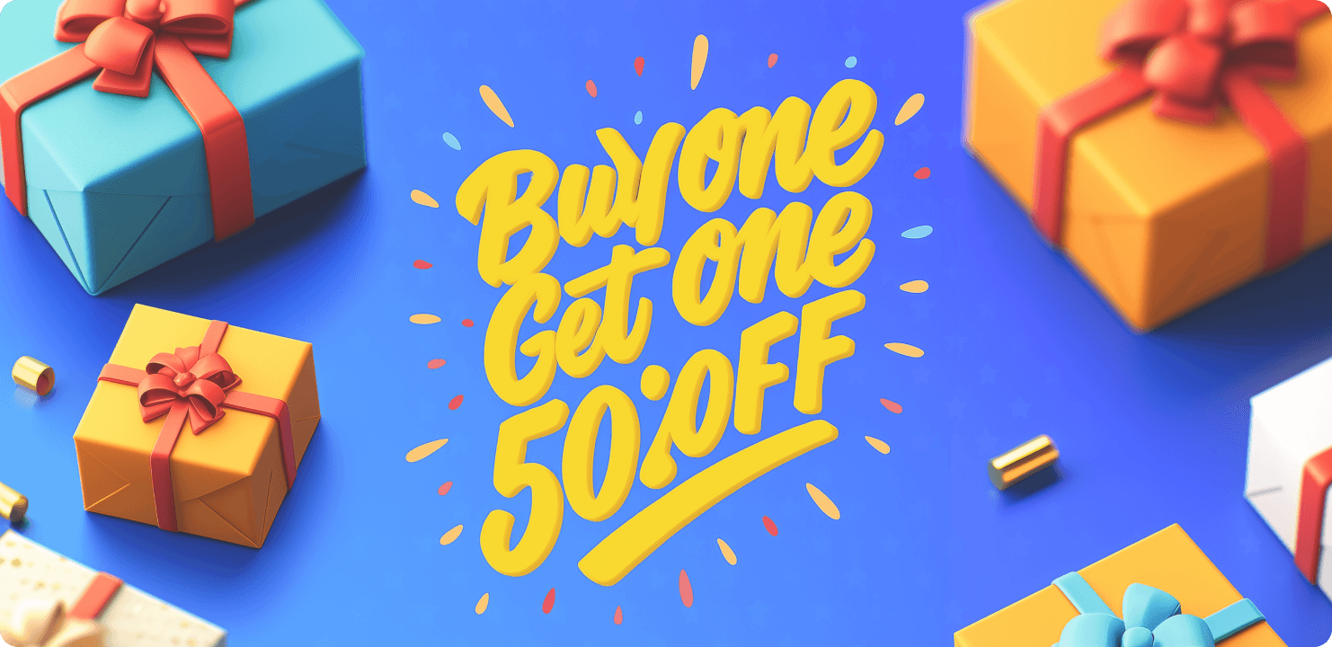Buy One Get One 50% OFF