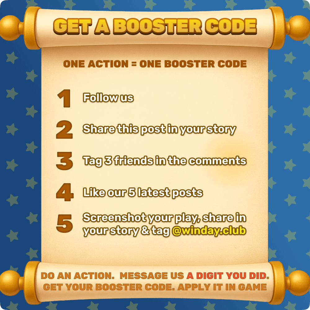 Booster Code Rules created for Winday Tournament Game
