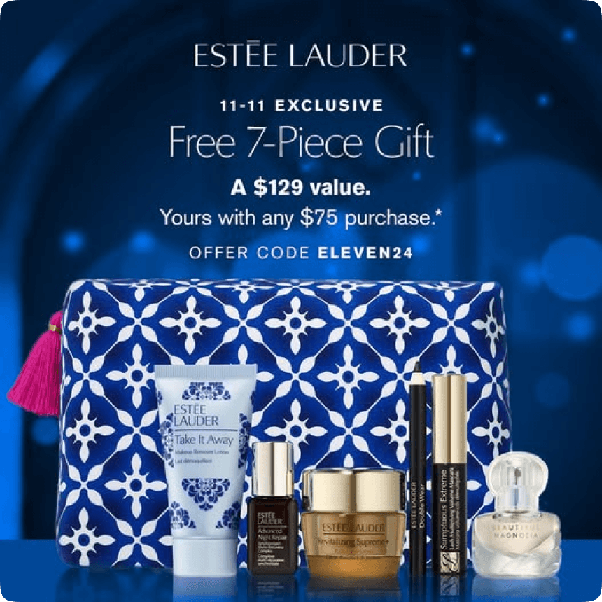  Estée Lauder’s free gift promotion