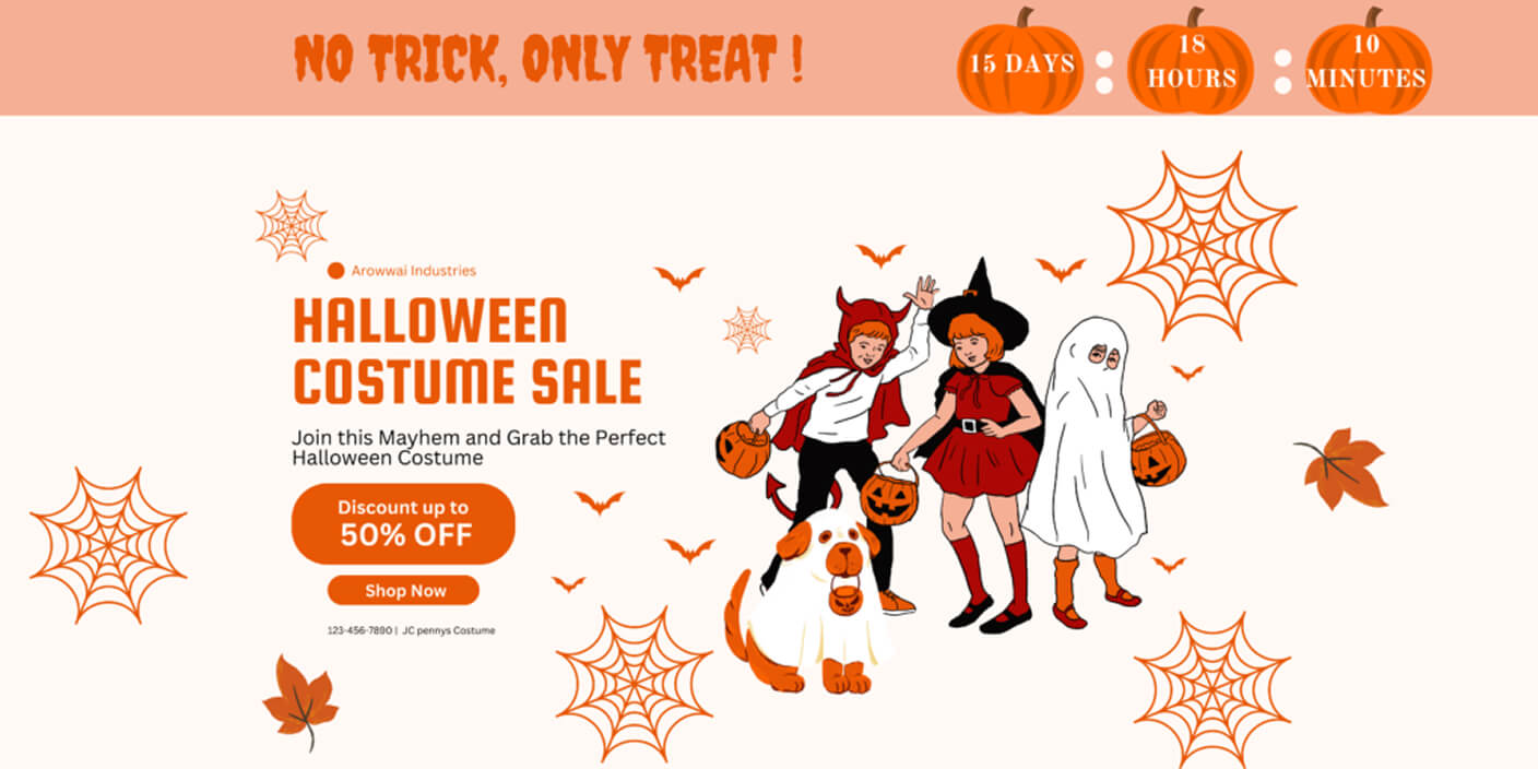 Halloween costume sale with discount