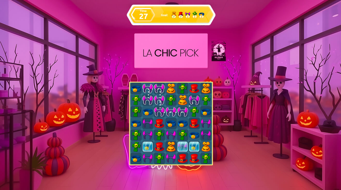 Halloween Marketing Draw-3 Game for La Chic Pick store