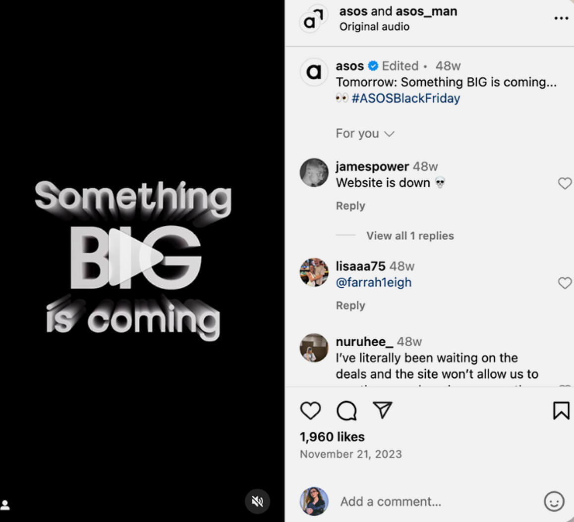 Black-Friday Marketing Tournament Announcement in Instagram