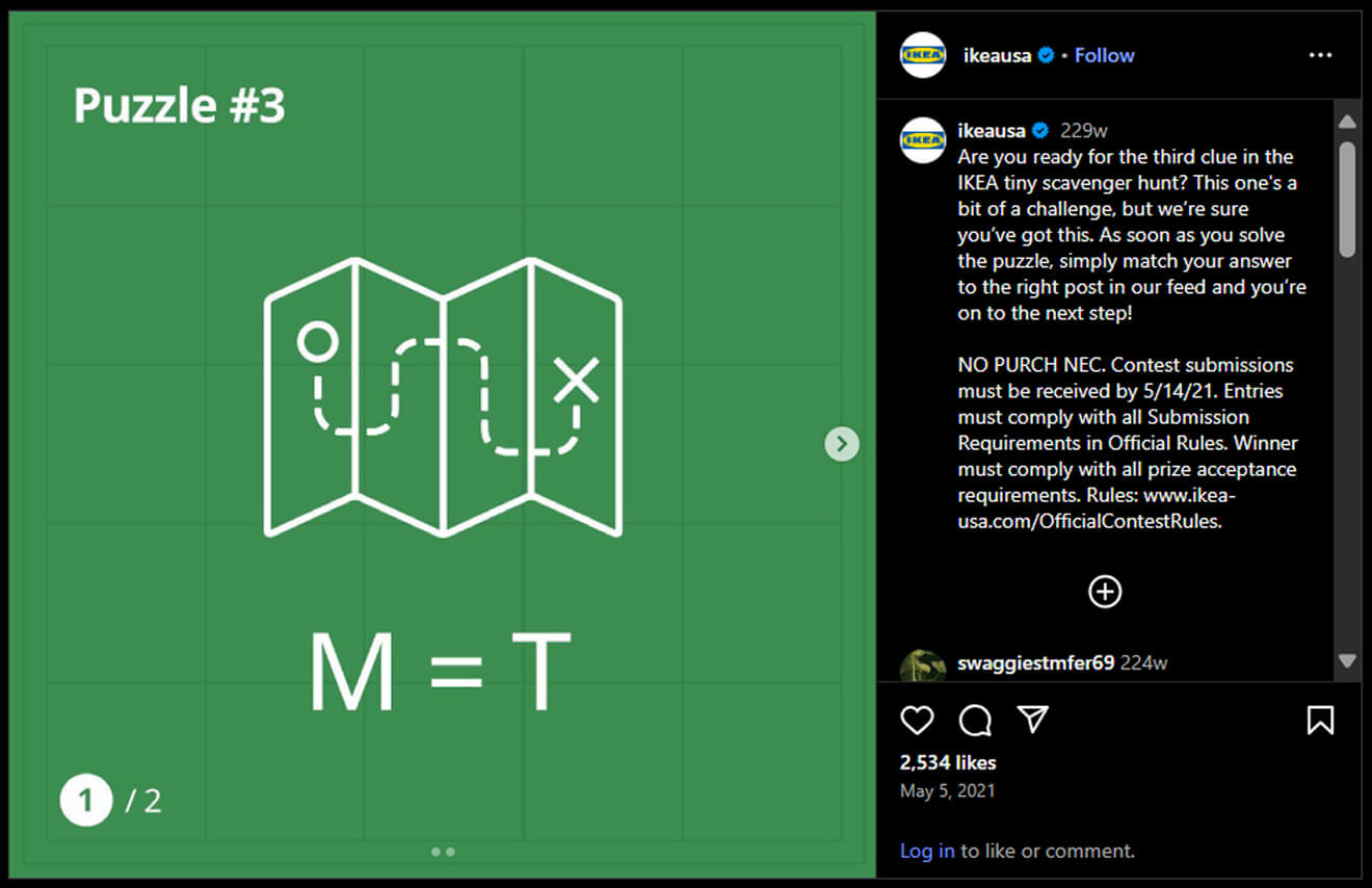 Tiny Home Scavenger Hunt on Instagram by IKEA