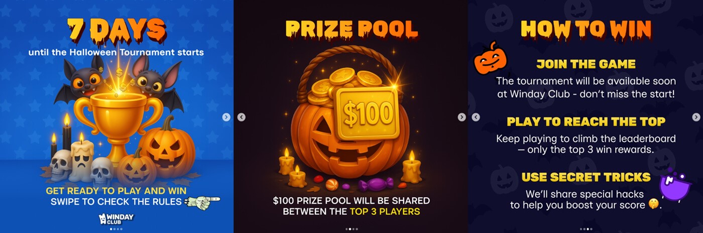 Marketing Tournaments with Challenges created on Winday